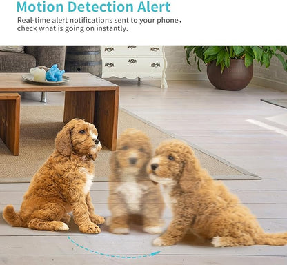 Now You Can See Me!  5Mp WIFI Pet Cam with Built-in AI Smart Tracking