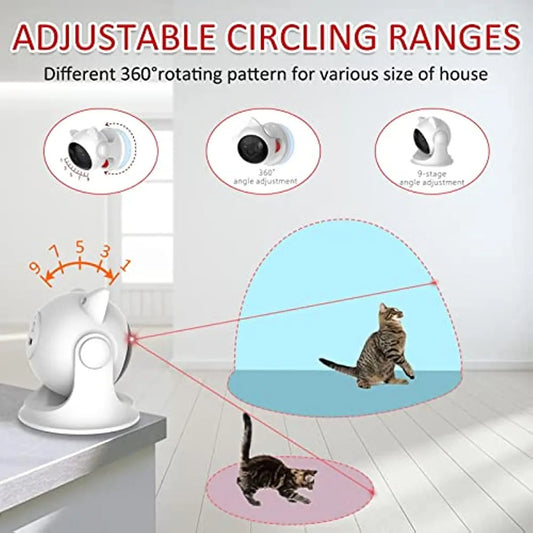 Catch Me If You Can! Automatic Multiangle Laser Toy for Cats and Dogs